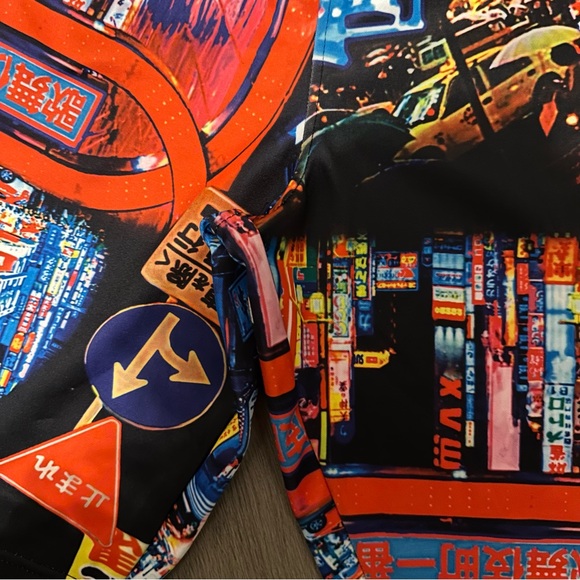 NWT FRESH PRINTS OF TOKYO BY DRILL CLOTHING Mens Swim Short Size L - Picture 3 of 8